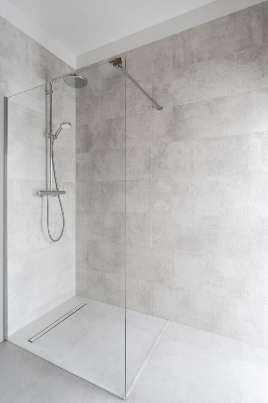 Modern Walk-in Shower with Glass Enclosure