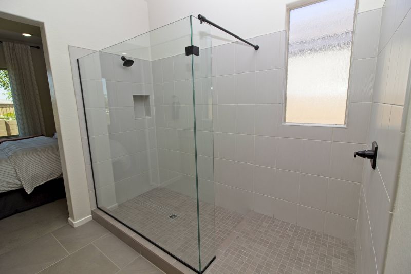 Walk-in Shower with Open Floor Design